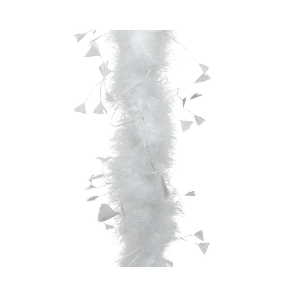 BOA DI PIUME D15XH184CM BIANCO